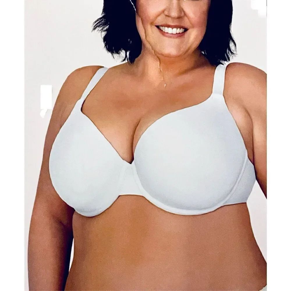 NWT Rare White 38DD Secret Treasures supportive Fit Full Figure OPP T-Shirt Bra